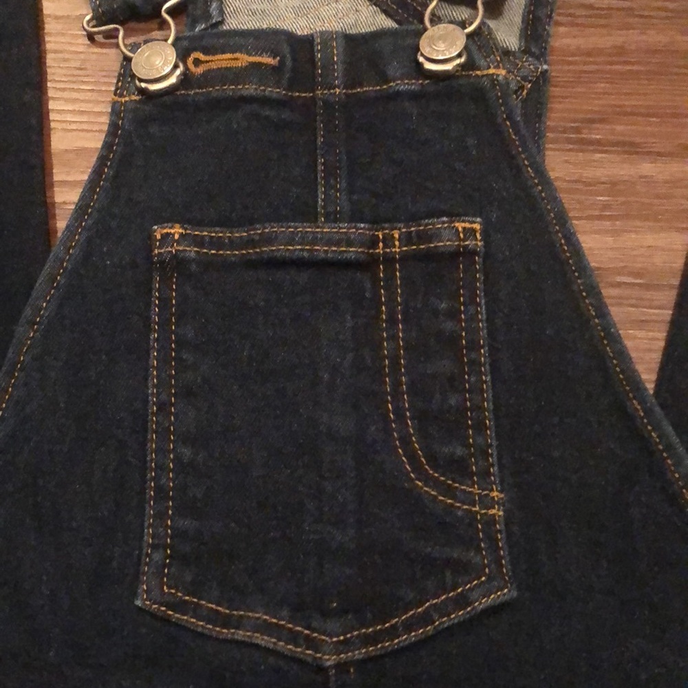 Levi’s Dark Denim Bib Jeans Overalls XS - Picture 2 of 10